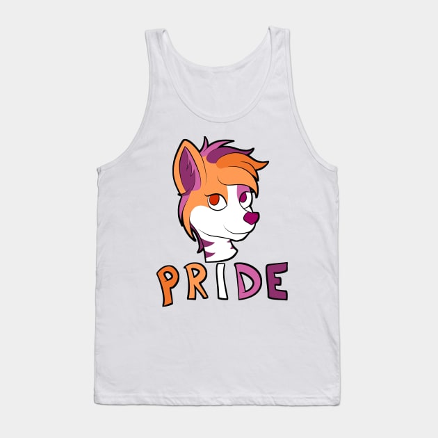 Lesbian Pride - Furry Mascot 2 Tank Top by Aleina928